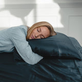 Hugged® Bambus putetrekk - Navyblå