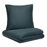 Hugged® Bambus sengetøy - Navyblå