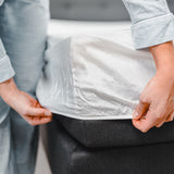 Hugged® Bambus Formsydd Laken - Hvit