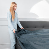 Hugged® Bambus Formsydd Laken - Navyblå