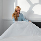 Hugged® Bambus Formsydd Laken - Hvit