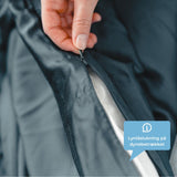 Hugged® Bambus sengetøy - Navyblå