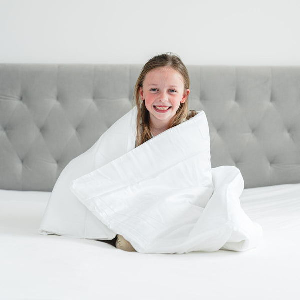 Hugged® Bambus sengetøy barn 100x140 cm - Hvit