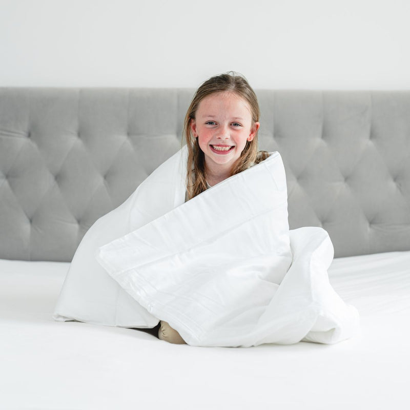 Hugged® Bambus sengetøy barn 100x140 cm - Hvit